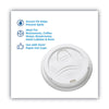 Dixie® Sip-Through Dome Hot Drink Lids, Fits 10 oz Cups, White, 100/Pack, 10 Packs/Carton Cup Lids-Hot Cup Dome - Office Ready