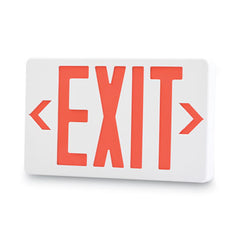 Tatco LED Exit Sign with Battery Back-Up, Polycarbonate, 12.25 x 2.5 x 8.75, White