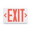 Tatco LED Exit Sign with Battery Back-Up, Polycarbonate, 12.25 x 2.5 x 8.75, White Electric Signs - Office Ready