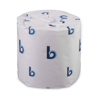 Boardwalk® Two-Ply Toilet Tissue, Standard, Septic Safe, White, 4 x 3, 500 Sheets/Roll, 96/Carton Tissues-Bath Regular Roll - Office Ready