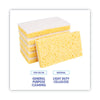 Boardwalk® Scrubbing Sponges, Light Duty, 3.6 x 6.1, 0.7" Thick, Yellow/White, Individually Wrapped, 20/Carton Sponges-Scrub Sponge - Office Ready