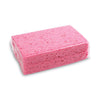 Boardwalk® Cellulose Sponges, 3.6 x 6.5, 0.9" Thick, Pink, 2/Pack, 24 Packs/Carton Cleaning Sponges - Office Ready