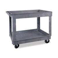 Boardwalk?« Two-Shelf Utility Cart, Plastic, 2 Shelves, 300 lb Capacity, 24