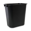 Boardwalk® Soft-Sided Wastebasket, 14 qt, Plastic, Black Deskside All-Purpose Wastebaskets - Office Ready
