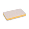 Boardwalk® Scrubbing Sponges, Light Duty, 3.6 x 6.1, 0.7" Thick, Yellow/White, Individually Wrapped, 20/Carton Sponges-Scrub Sponge - Office Ready