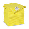 Boardwalk® Microfiber Cleaning Cloths, 16 x 16, Yellow, 24/Pack Washable Cleaning Cloths - Office Ready