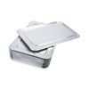 Boardwalk® Aluminum Steam Table Pan Lids, Fits Full-Size Pan, Deep,12.88 x 20.81 x 0.63, 50/Carton Steam Table Pan Lids - Office Ready