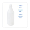 Boardwalk® Embossed Spray Bottle, 32 oz, Clear, 24/Carton Empty Bottles-Mixer/Dispenser - Office Ready