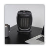 Alera® Ceramic Heater, 1,500 W, 7.12 x 5.87 x 8.75, Black Ceramic Convection Heaters - Office Ready