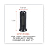 Alera® Mini Tower Ceramic Heater, 1,500 W, 7.37 x 7.37 x 17.37, Black Ceramic Convection Heaters - Office Ready