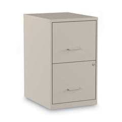 Alera® Soho Two-Drawer Vertical File Cabinet, 2 Drawers: File/File, Letter, Putty, 14" x 18" x 24.1"