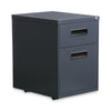 Alera® File Pedestal, Left or Right, 2-Drawers: Box/File, Legal/Letter, Charcoal, 14.96" x 19.29" x 21.65" File Cabinets-Vertical Pedestal - Office Ready