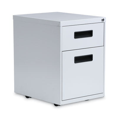 Alera® File Pedestal, Left or Right, 2-Drawers: Box/File, Legal/Letter, Light Gray, 14.96