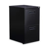 Alera® File Pedestal, Left or Right, 2 Legal/Letter-Size File Drawers, Black, 14.96" x 19.29" x 27.75" File Cabinets-Vertical Pedestal - Office Ready