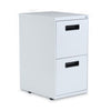 Alera® File Pedestal, Left or Right, 2 Legal/Letter-Size File Drawers, Light Gray, 14.96" x 19.29" x 27.75" File Cabinets-Vertical Pedestal - Office Ready