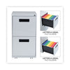 Alera® File Pedestal, Left or Right, 2 Legal/Letter-Size File Drawers, Light Gray, 14.96" x 19.29" x 27.75" File Cabinets-Vertical Pedestal - Office Ready