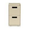 Alera® File Pedestal, Left or Right, 2 Legal/Letter-Size File Drawers, Putty, 14.96" x 19.29" x 27.75" File Cabinets-Vertical Pedestal - Office Ready