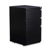 Alera® File Pedestal with Full-Length Pull, Left or Right, 3-Drawers: Box/Box/File, Legal/Letter, Black, 14.96" x 19.29" x 27.75" File Cabinets-Vertical Pedestal - Office Ready