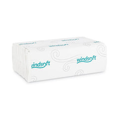 Windsoft® C-Fold Towels, 1 Ply, 10.2 x 13.25, White, 200/Pack, 12 Packs/Carton