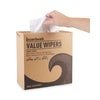 Boardwalk® DRC Wipers, White, 9 1/3 x 16 1/2, 9 Dispensers of 100, 900/Carton Towels & Wipes-Disposable Dry Wipe - Office Ready