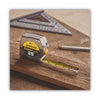 Stanley® Powerlock® Tape Rule, 1" x 25ft, Chrome/Yellow Tape Measures-Locking Rule - Office Ready