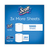 Scott® 1000 Bathroom Tissue, Septic Safe, 1-Ply, White, 1000 Sheets/Roll, 12 Rolls/Pack, 4 Pack/Carton Tissues-Bath Regular Roll - Office Ready
