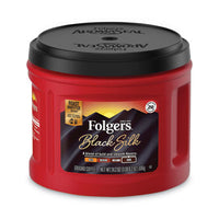 Folgers® Coffee, Black Silk, 24.2 oz Canister, 6/Carton Beverages-Coffee, Bulk Ground - Office Ready