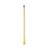 Boardwalk® 60" Plastic Jaws Mop Handle, Aluminum, 1" dia x 60", Yellow Mop and Broom Handles-Dust Mop/Jaw - Office Ready
