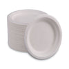 Boardwalk® Bagasse Dinnerware, Plate, 6" dia, White, 1,000/Carton Dinnerware-Plate, Bagasse - Office Ready