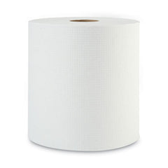 Boardwalk® White Paper Towel Rolls, 8" x 800ft, 1-Ply, White, 6 Rolls/Carton