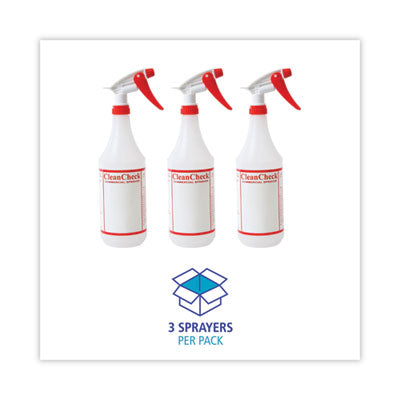 Buy 32 oz HDPE Plastic Spray Bottle with Red Trigger Spray