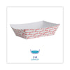 Boardwalk® Paper Food Baskets, 2 lb Capacity, Red/White, 1,000/Carton Food Containers-Takeout - Office Ready