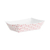 Boardwalk® Paper Food Baskets, 0.25 lb Capacity, 2.69 x 1.05 x 4, Red/White, 1,000/Carton Food Containers-Takeout - Office Ready
