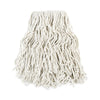 Boardwalk® Banded Cotton Mop Heads, #24, White, 12/Carton Mop Heads-Wet - Office Ready