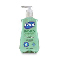 Dial® Professional Basics MP Free Liquid Hand Soap, Unscented, 7.5 oz Pump Bottle, 12/Carton