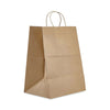 Prime Time Packaging Kraft Paper Bags, Regal, 12 x 9 x 15.75, Natural, 200/Carton Bags-Retail Shopping Bags & Sacks - Office Ready