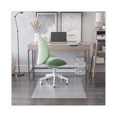 deflecto® EconoMat Antimicrobial Chair Mat, Rectangular, 45 x 53, Clear