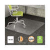 deflecto® DuraMat® Moderate Use Chair Mat for Low Pile Carpeting, Low Pile Carpet, Flat, 45 x 53, Rectangle, Clear Mats-Chair Mat - Office Ready