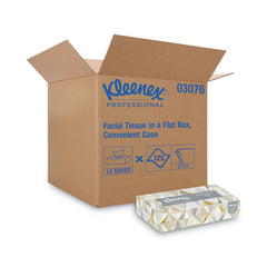 Kleenex® Facial Tissue, 2-Ply, 125 Sheets/Box, 12 Boxes/Carton