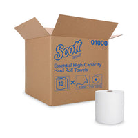 Scott® Essential High Capacity Hard Roll Towel, Absorbency Pockets, 1.5
