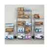 Alera® Light-Duty Residential Wire Shelving Kit, Five-Shelf, 36w x 14d x 72h, Silver Shelving Units-Multiuse Shelving-Open - Office Ready