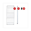 Alera® Light-Duty Residential Wire Shelving Kit, Three-Shelf, 36w x 14d x 36h, Silver Shelving Units-Multiuse Shelving-Open - Office Ready