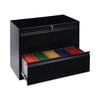 Alera® Lateral File, 2 Legal/Letter-Size File Drawers, Black, 36" x 18" x 28" File Cabinets-Lateral File - Office Ready