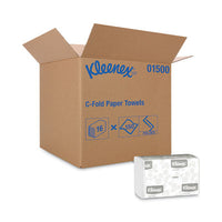Kleenex® C-Fold Paper Towels, 10 1/8 x 13 3/20, White, 150/Pack, 16 Packs/Carton Towels & Wipes-Multifold Paper Towel - Office Ready