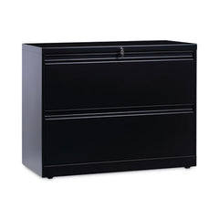 Alera® Lateral File, 2 Legal/Letter-Size File Drawers, Black, 36" x 18" x 28"