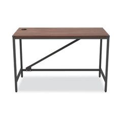 Alera® Industrial Series Table Desk, 47.25" x 23.63" x 29.5", Modern Walnut