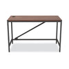 Alera® Industrial Series Table Desk, 47.25" x 23.63" x 29.5", Modern Walnut Desks-Desk Tables - Office Ready