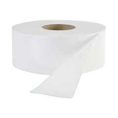 Boardwalk® JRT Jr. Bathroom Tissue, Jumbo, Septic Safe, 1-Ply, White, 3.3" x 2,000 ft, 12/Carton