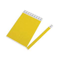 Advantus Crowd Management Wristbands, Sequentially Numbered, 9.75" x 0.75", Neon Yellow,500/Pack