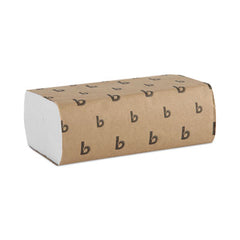 Boardwalk® Folded Paper Towels, White, 9 x 9 9/20, 250 Towels/Pack, 16 Packs/Carton